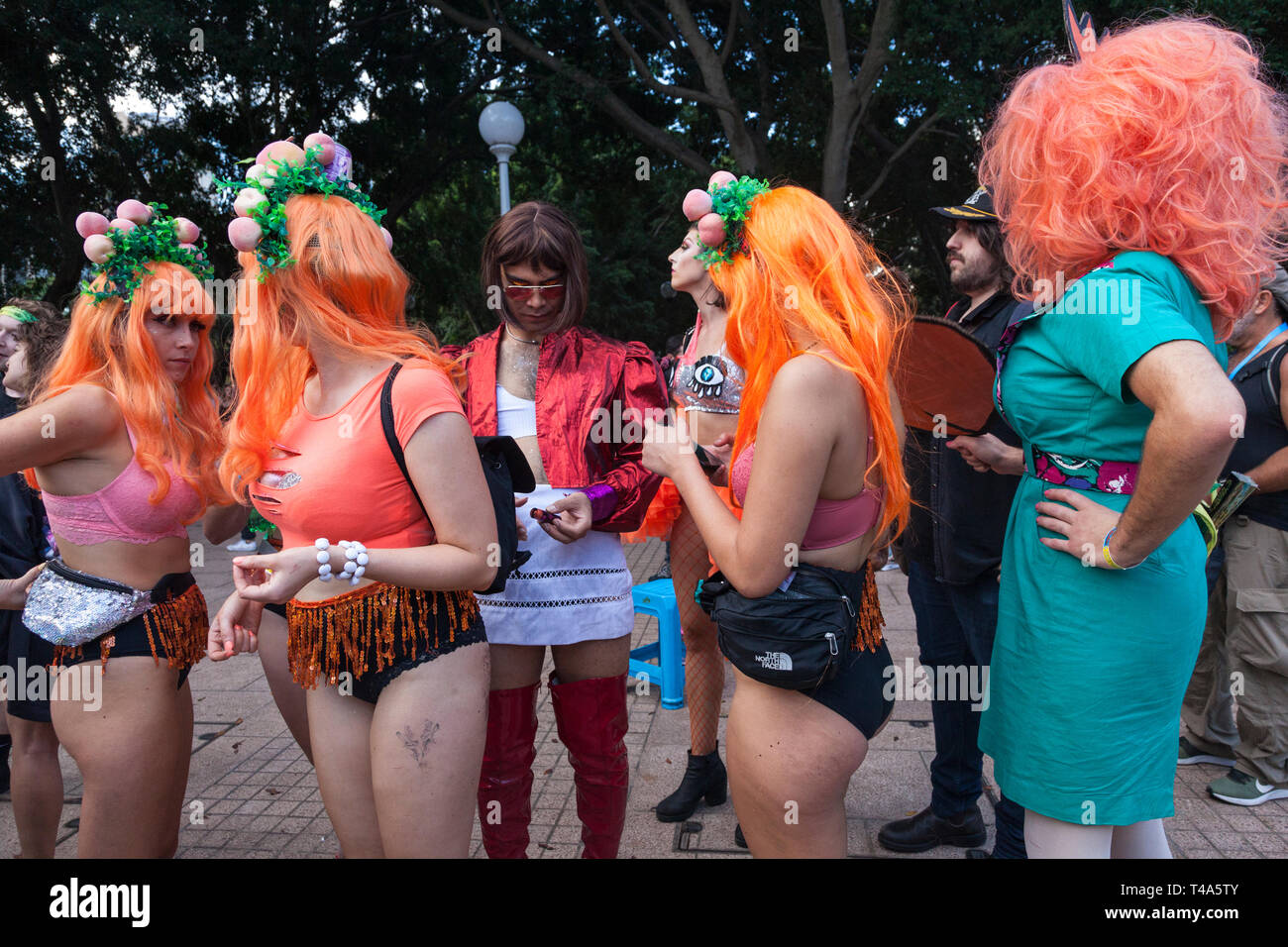 Sydney Gay and Lesbian Mardi Gras 2019, NSW, Australia Stock Photo