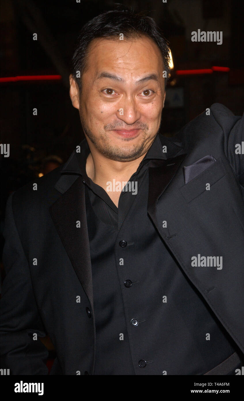 LOS ANGELES, CA. December 01, 2003: KEN WATANABE at the Los Angeles premiere of his new movie The Last Samurai. Stock Photo