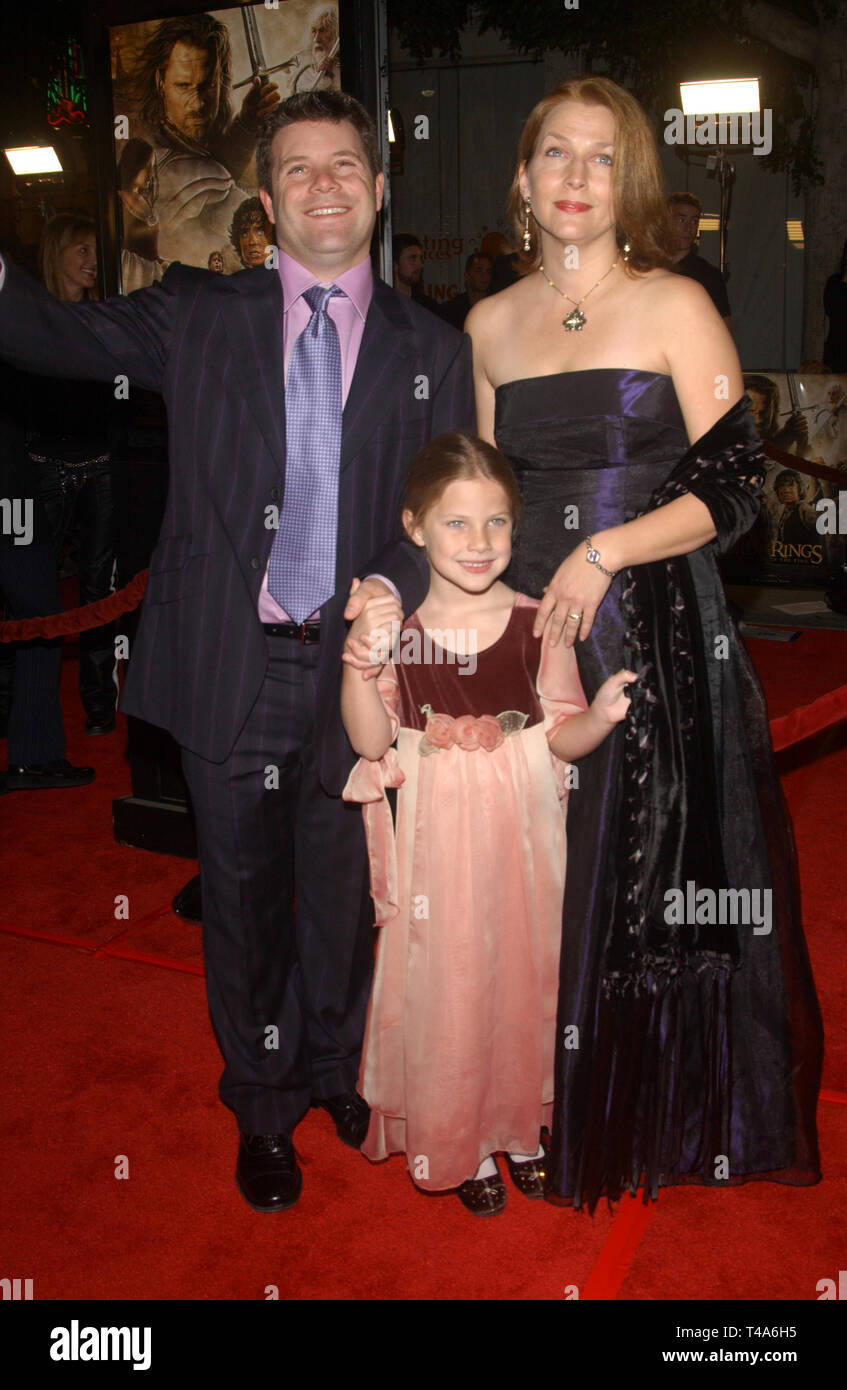 LOS ANGELES, CA. December 03, 2003 SEAN ASTIN & family at the USA