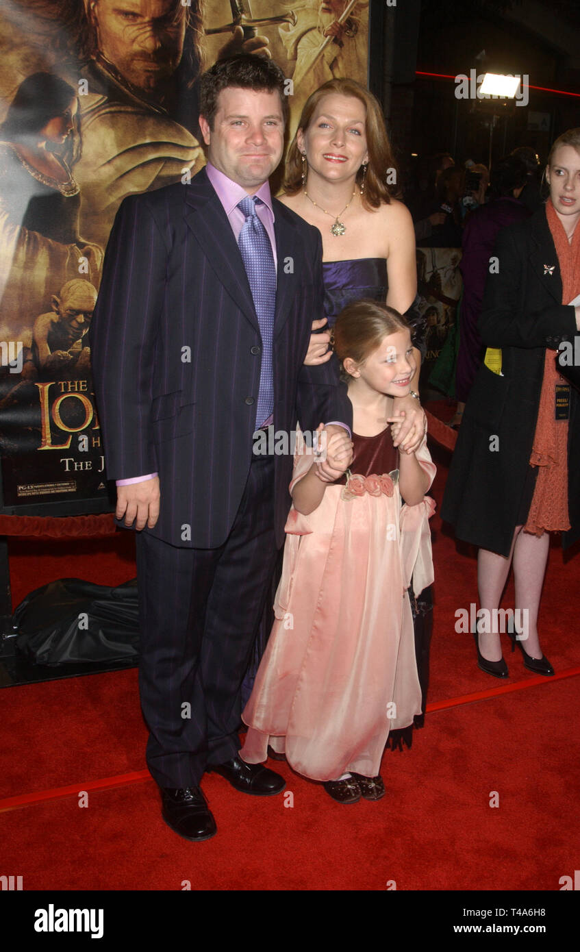 LOS ANGELES, CA. December 03, 2003 SEAN ASTIN & family at the USA