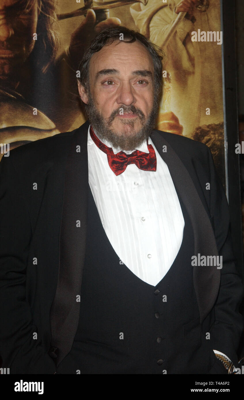 LOS ANGELES, CA. December 03, 2003 JOHN RHYSDAVIES at the USA premiere of his new movie The