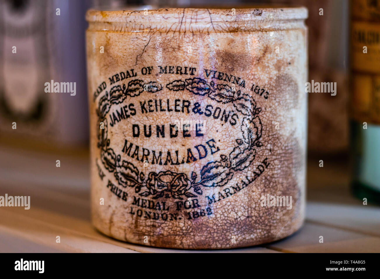 Old Marmalade Jar made in Dundee, England Stock Photo Alamy