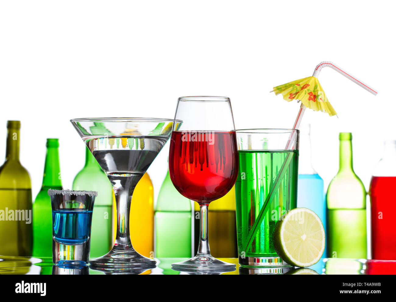 different-alcohol-drinks-and-cocktails-on-bar-stock-photo-alamy