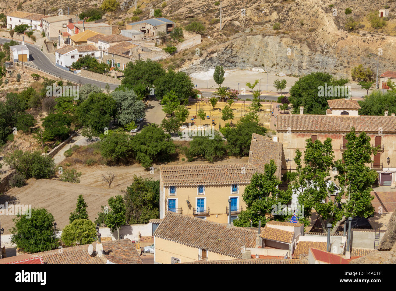 Spanish Houses in Oria a small Rural town in Andalusia Spain Stock Photo