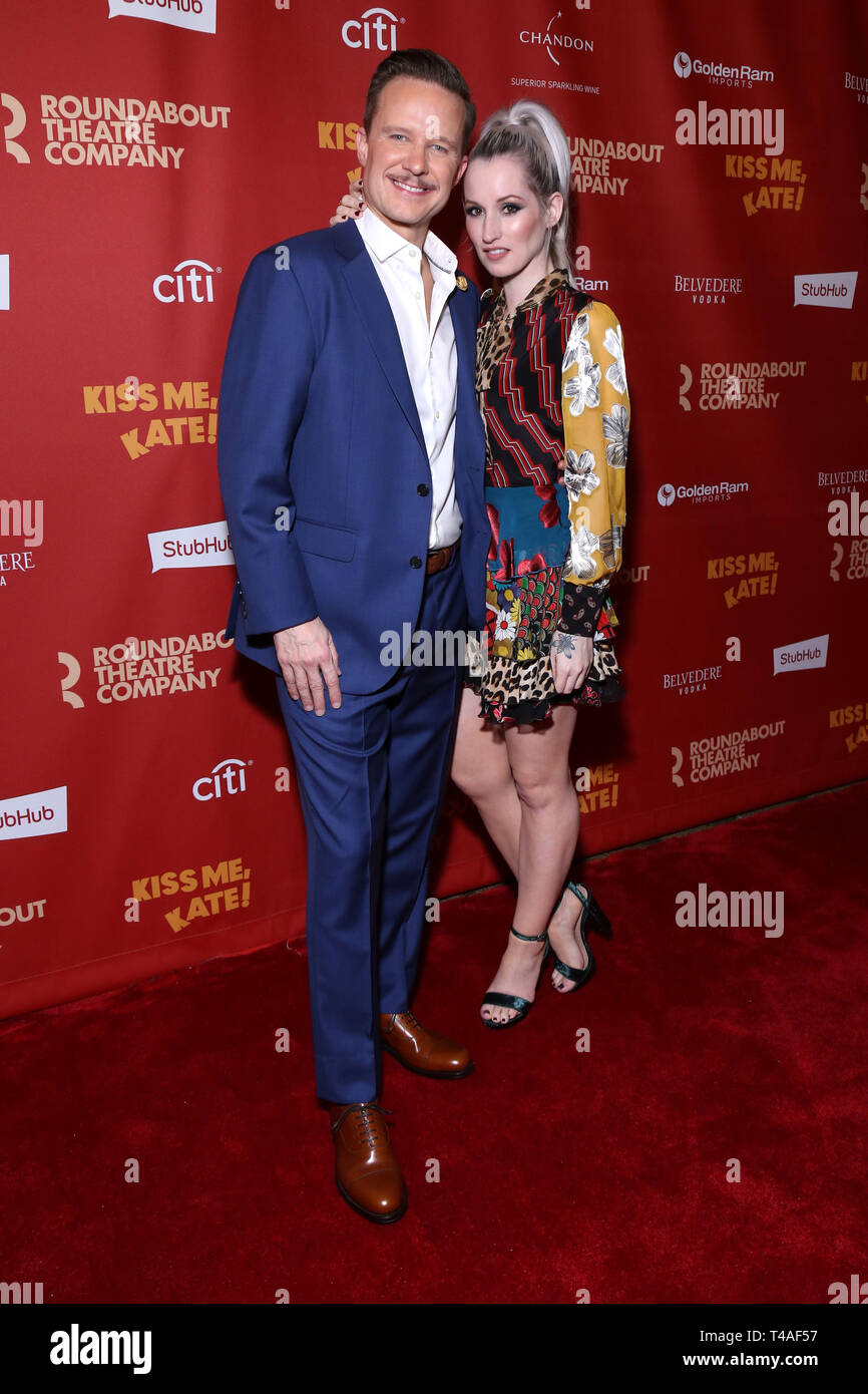 Opening night party for Kiss Me, Kate at Studio 54 - Arrivals.  Featuring: Will Chase, Ingrid Michaelson Where: New York, New York, United States When: 14 Mar 2019 Credit: Joseph Marzullo/WENN.com Stock Photo