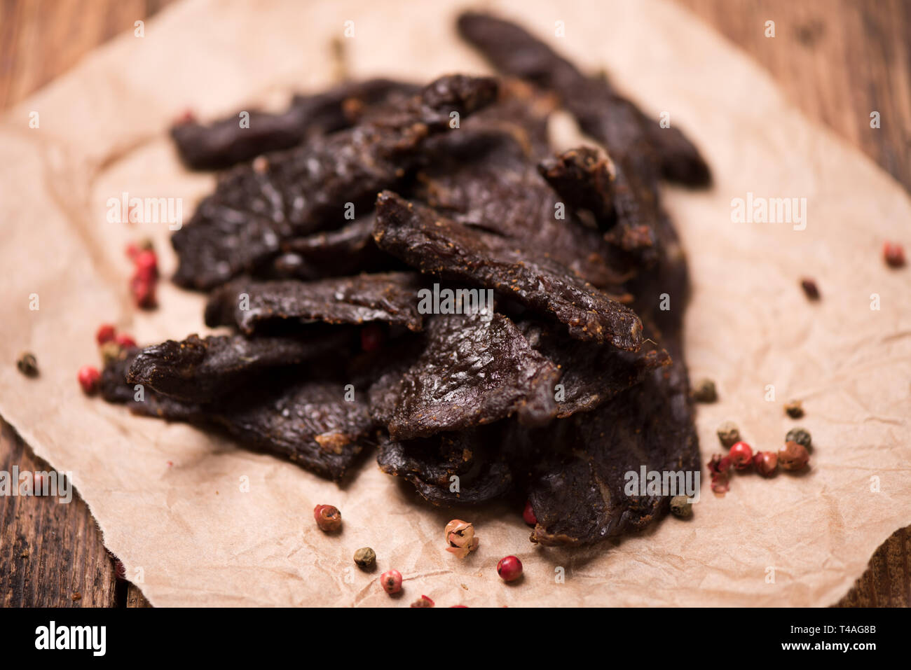 Close up beef jerky hi-res stock photography and images - Alamy