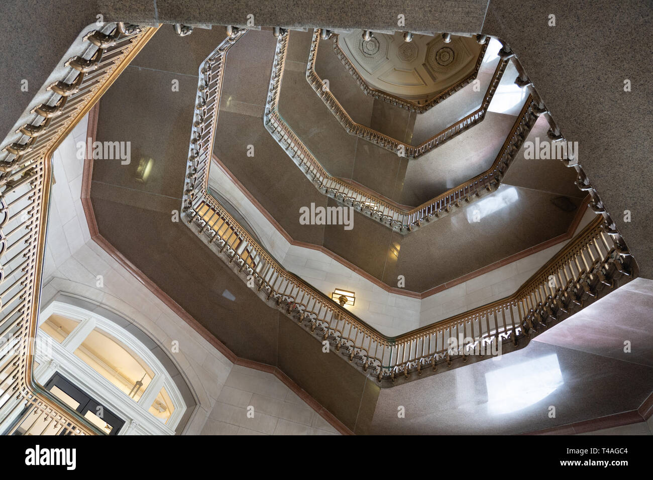 stairway in city hall Philadelphia Stock Photo