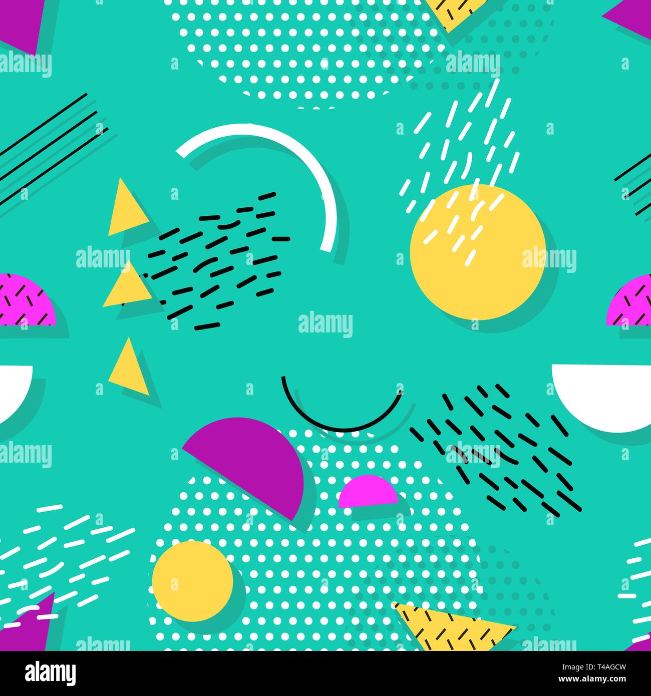 1980s vector geometric shapes hi-res stock photography and images - Alamy