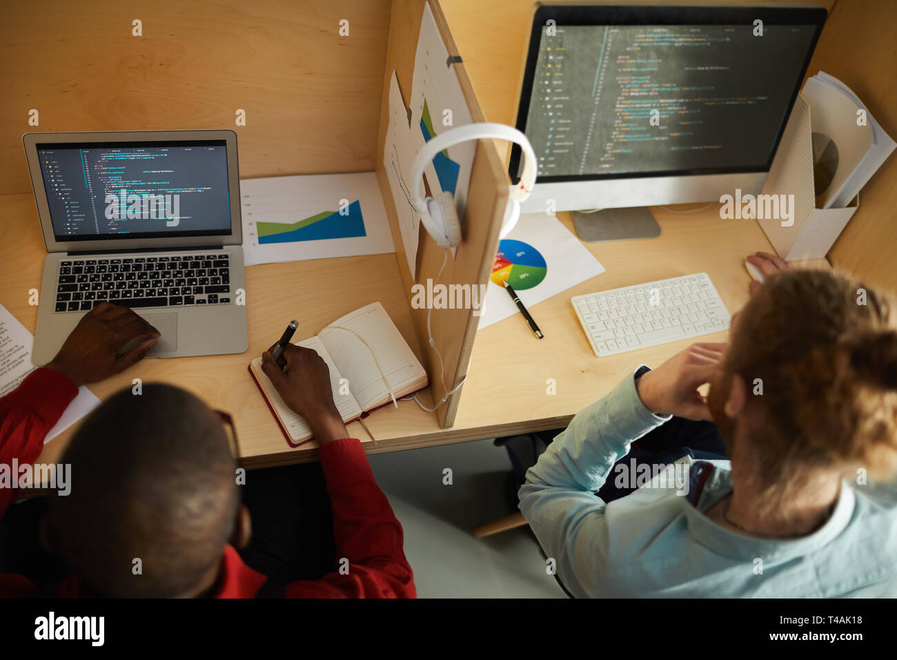 IT Developers at Workplace Stock Photo