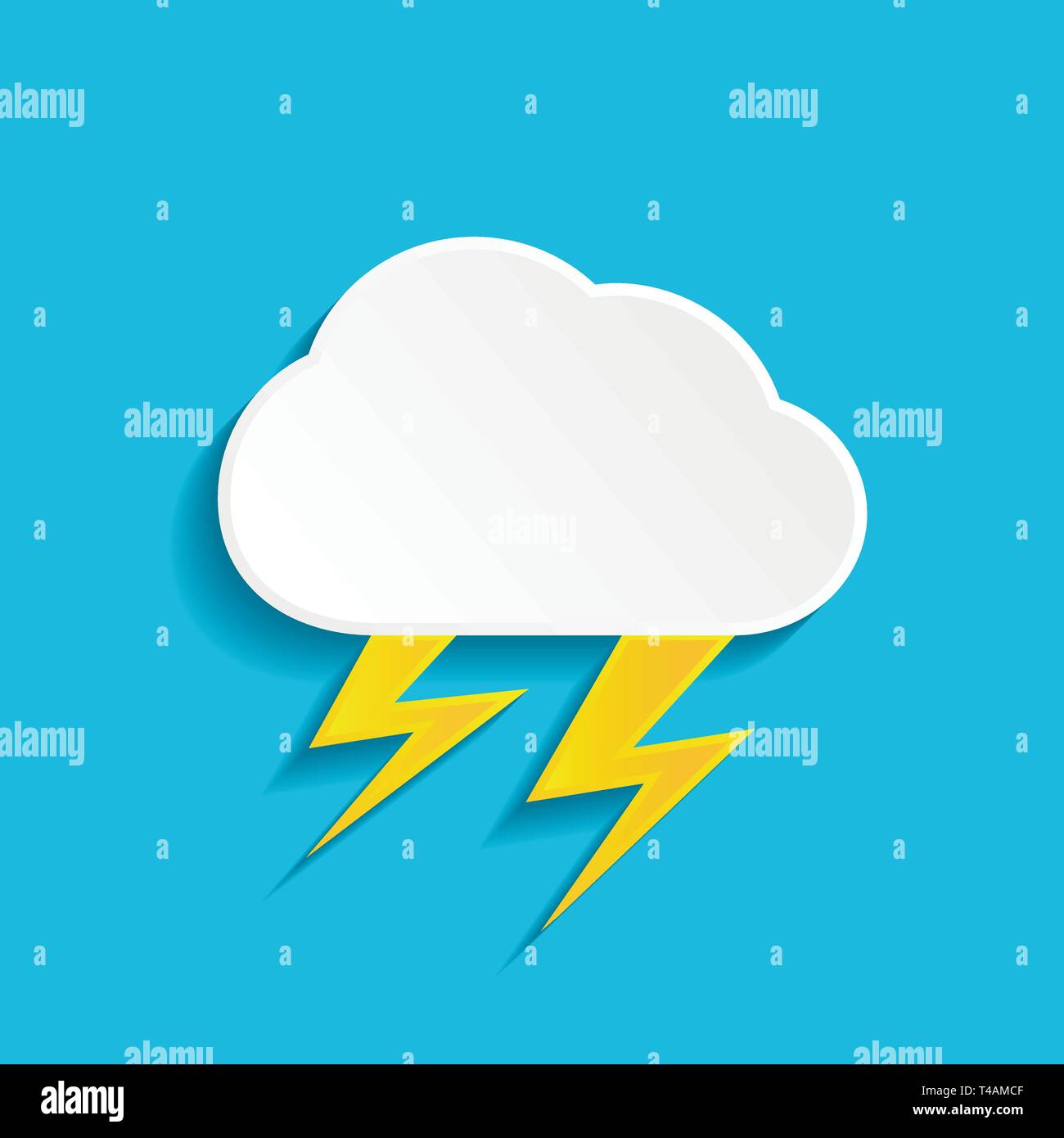 Thunderstorm icon Stock Vector