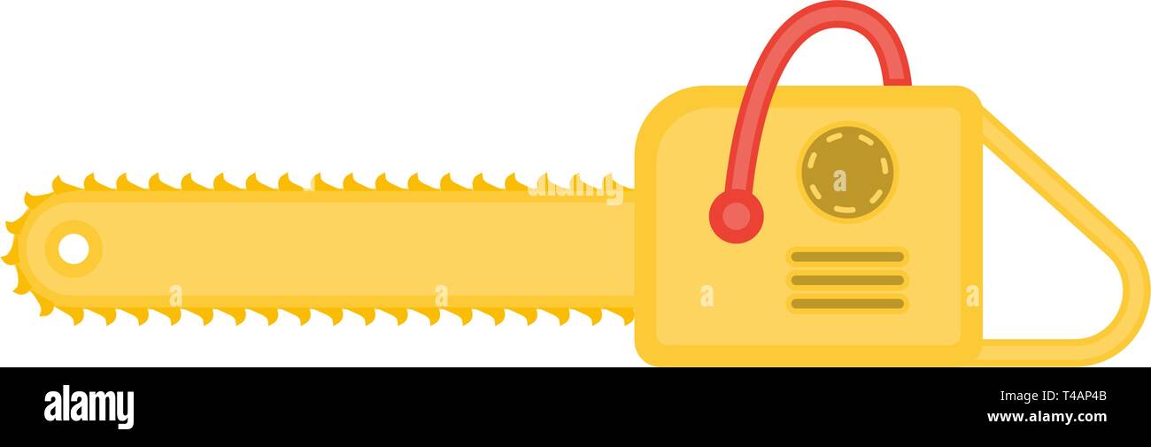 Chainsaw flat vector icon Stock Vector