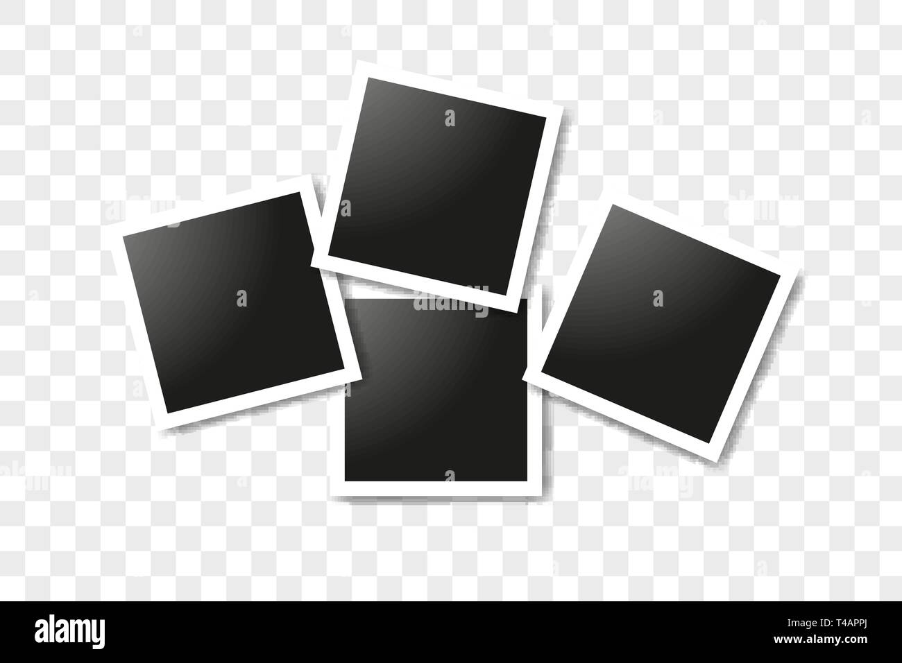 Download Set Of Realistic Square Frames Vector Photo Frame Mockup Design Vector Frames Photo Collage On Transparent Background Vector Illustration Stock Vector Image Art Alamy PSD Mockup Templates