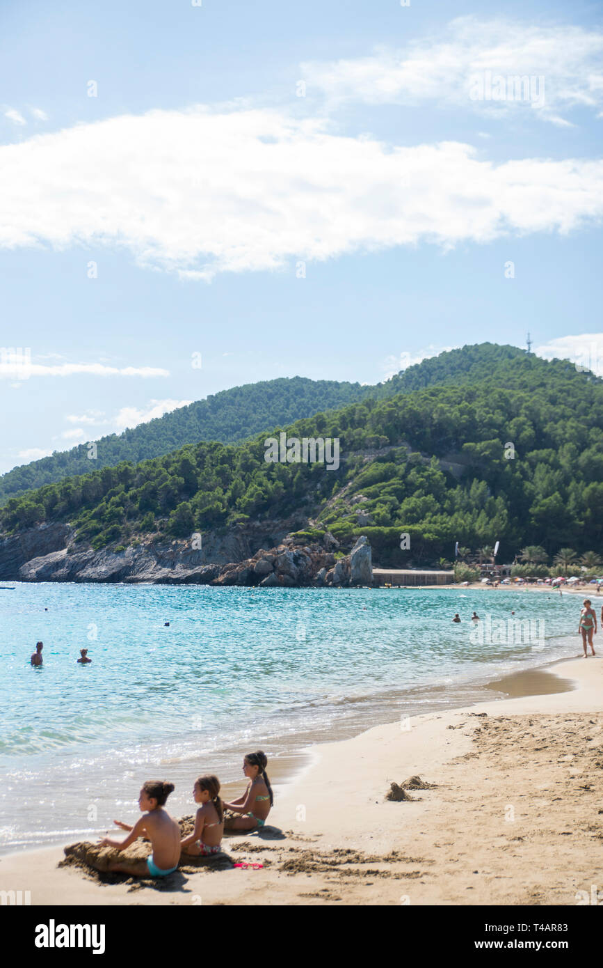 Cala San Vicente Beach Ibiza Spain Stock Photo Alamy