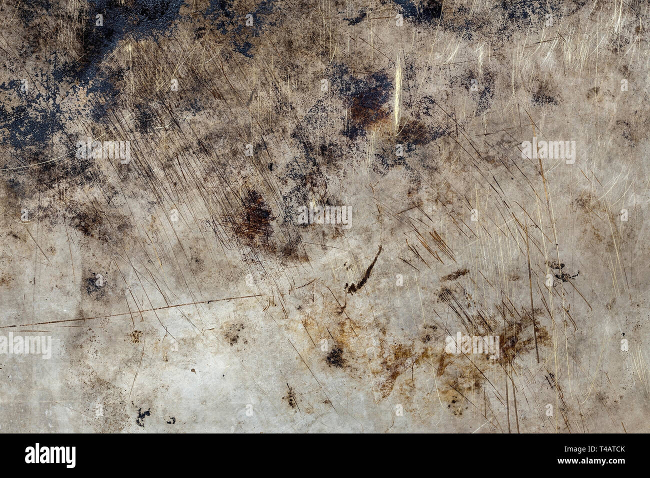 Grunge metal stained background Stock Photo