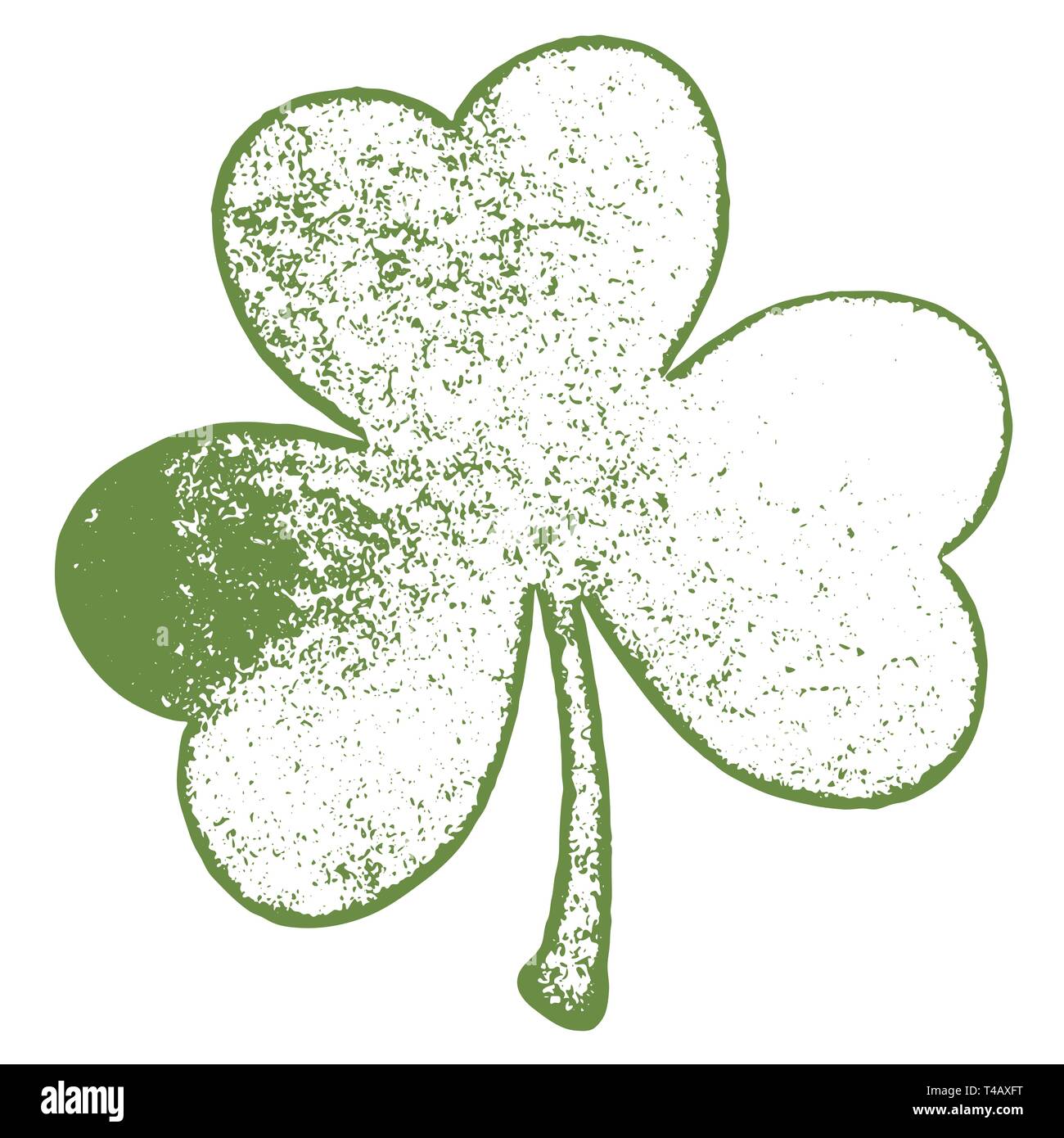 Grunge Clover Leaf Stock Vector Image & Art - Alamy