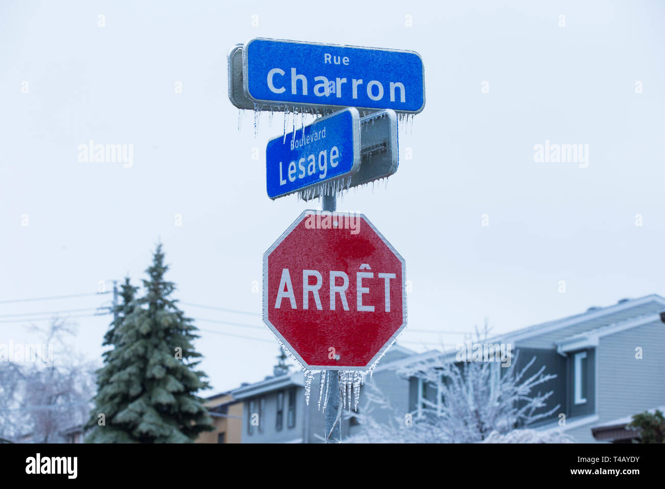 Montreal icy rain hi-res stock photography and images - Alamy