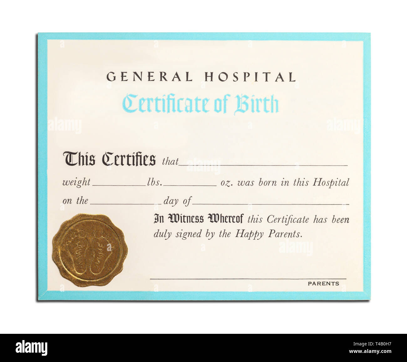 Birth Certificate High Resolution Stock Photography And Images Alamy