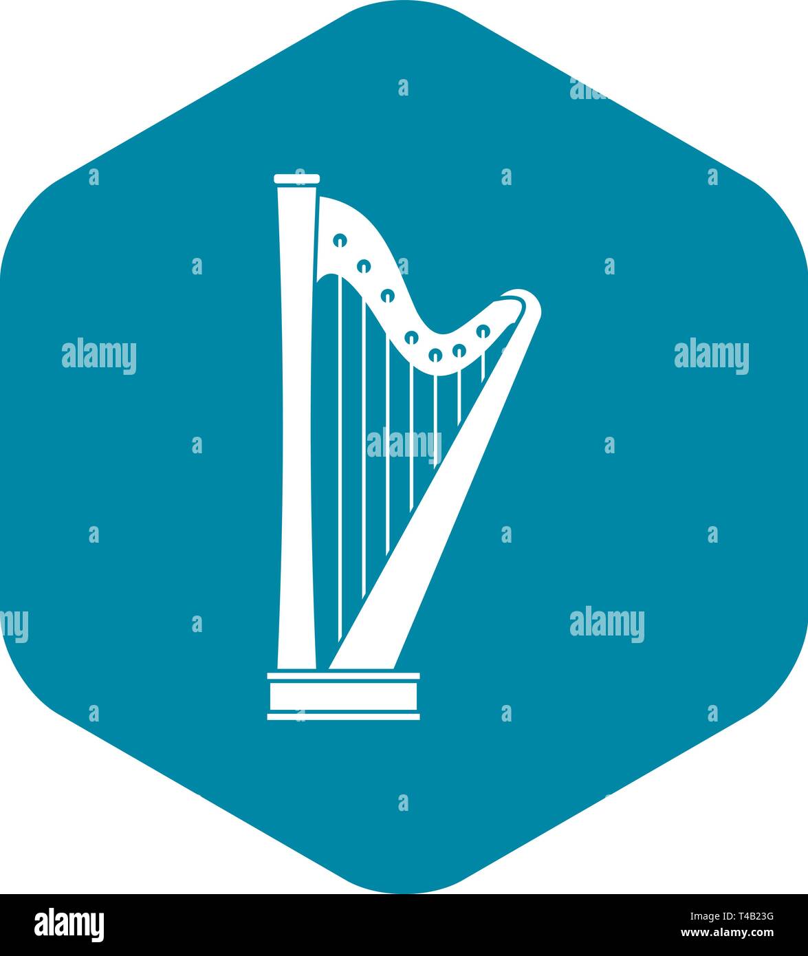 Harp icon, simple style Stock Vector Image & Art - Alamy
