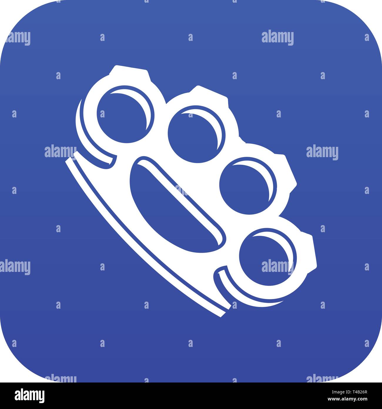 Brass knuckles icon digital blue Stock Vector Image & Art - Alamy