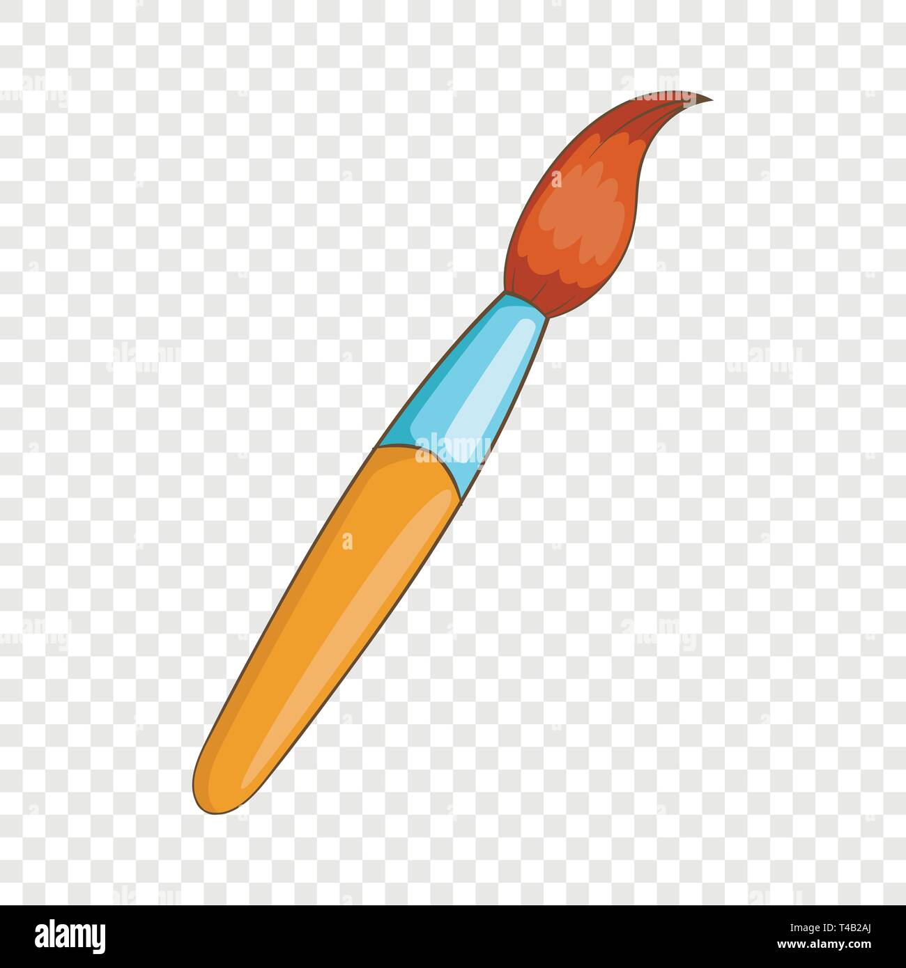 Paint Brush Icon Cartoon Style Stock Vector Image Art Alamy