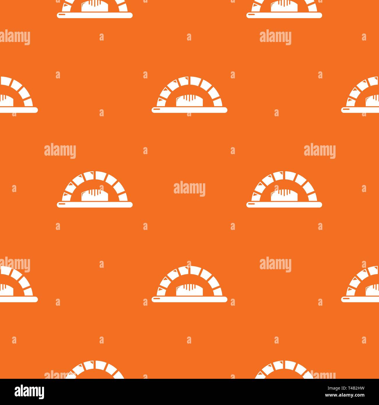 Bread oven pattern vector orange Stock Vector