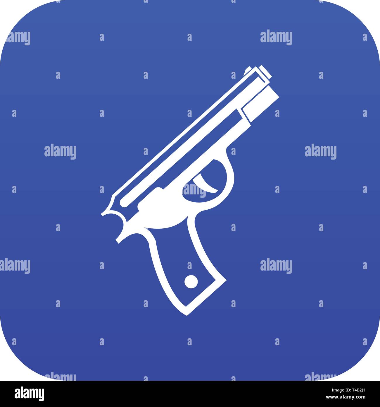 Gun icon digital blue Stock Vector Image & Art - Alamy