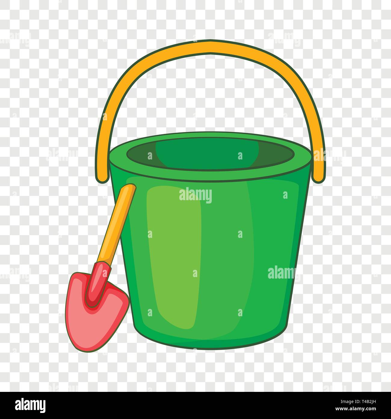 Sand bucket and shovel icon, cartoon style Stock Vector Image & Art - Alamy
