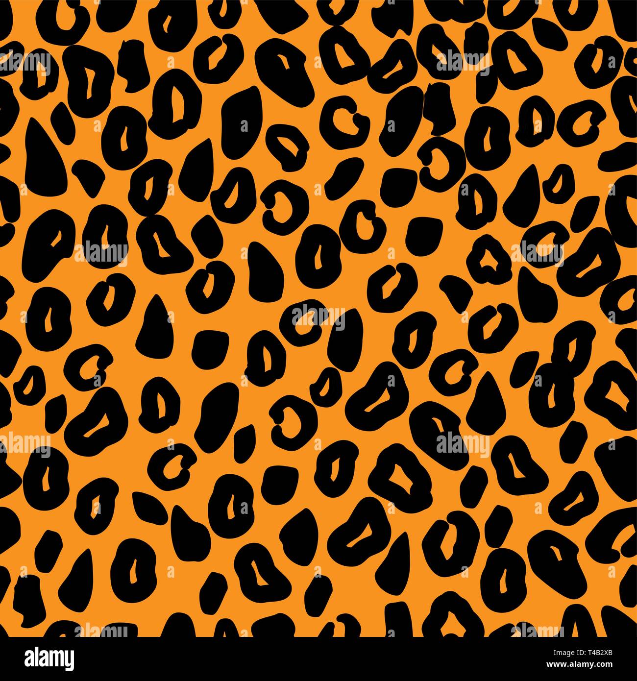 Leopards Print Seamless Pattern Predatory African style Stock Vector