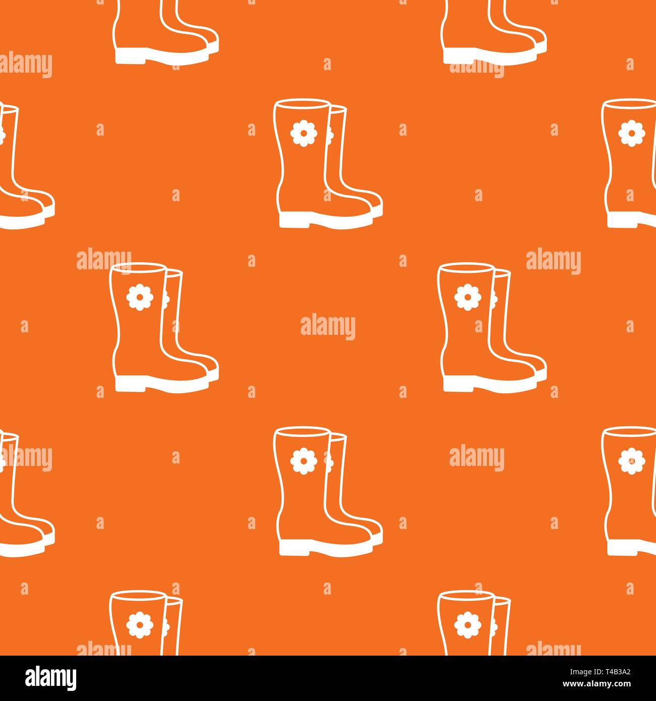 Boots pattern vector orange Stock Vector Image & Art - Alamy