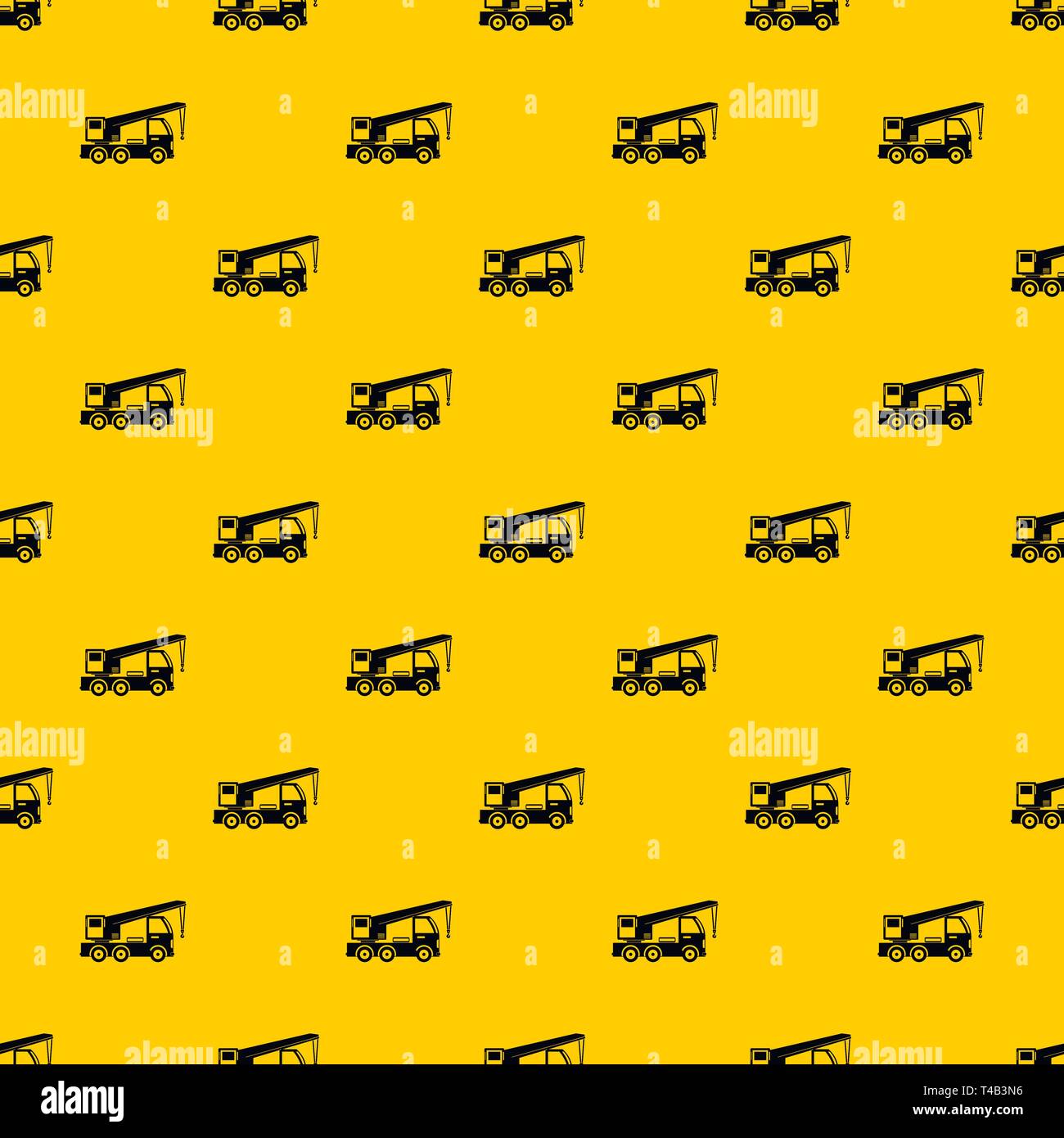 Truck mounted crane pattern vector Stock Vector Image & Art - Alamy