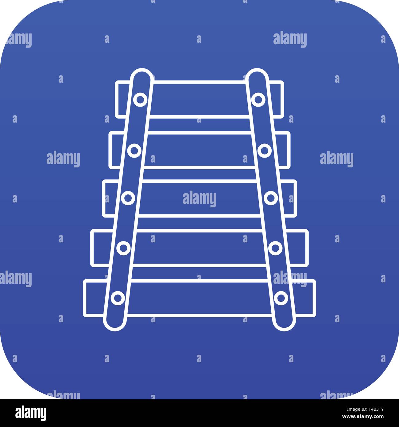 Xylophone icon blue vector Stock Vector