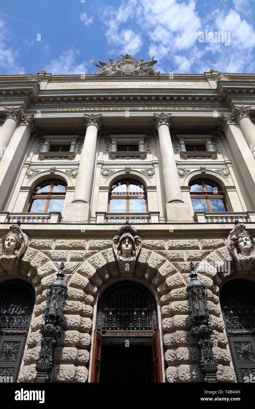 Leipzig University Library also known as Bibliotheca Albertina Stock