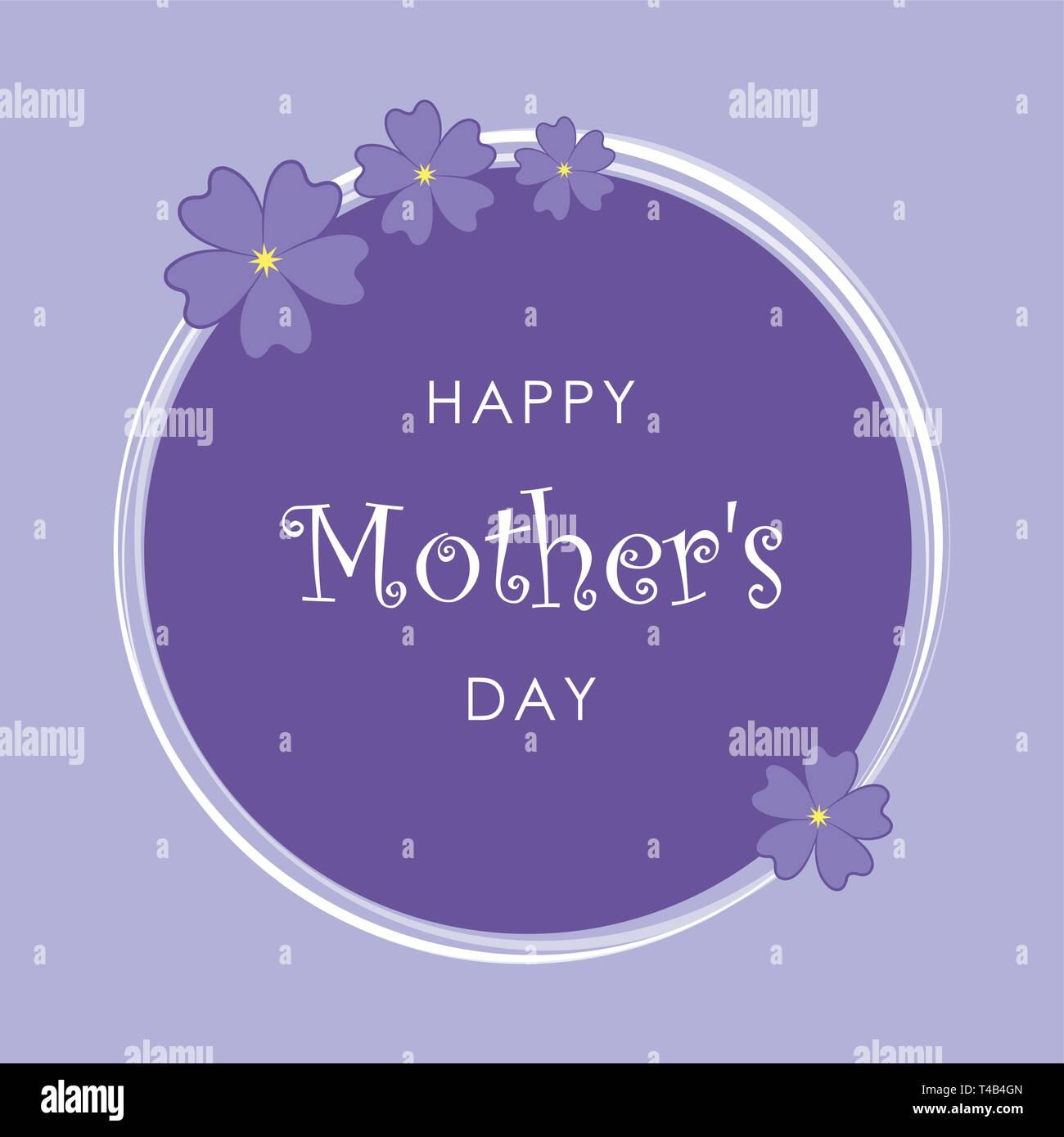 Design By Violet Carte De Vœux Happy Mother's Day Pour Maman