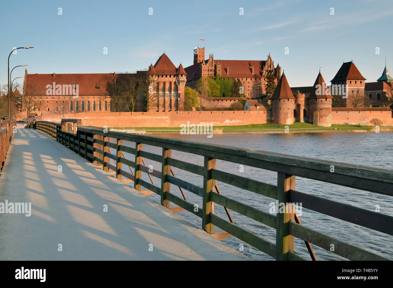 Malbork Castle,Marienburg,largest castle in the world,13th-century Stock Photo
