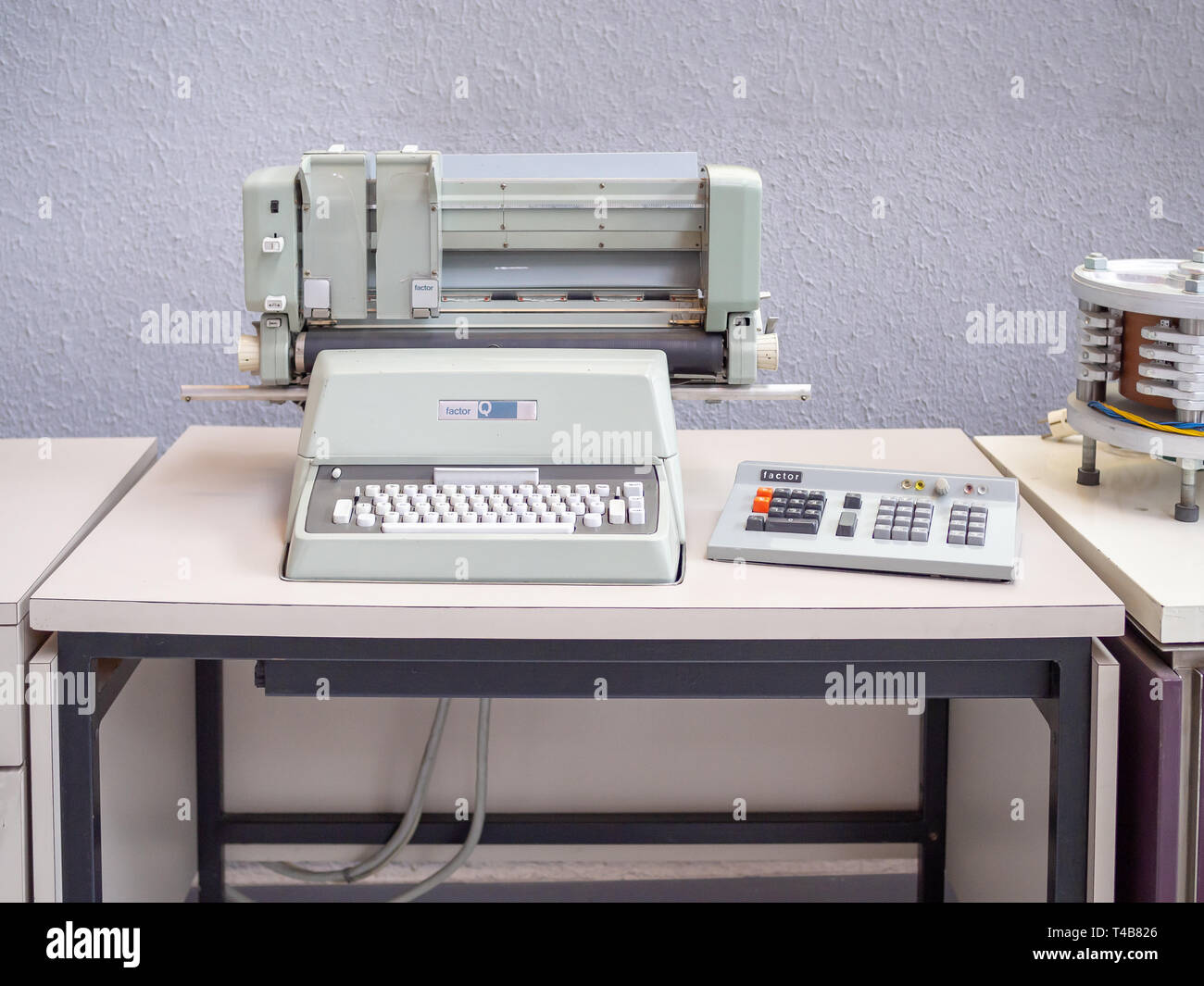 TERRASSA, SPAINMARCH 19, 2019 Personal computer of 70's Factor Q in