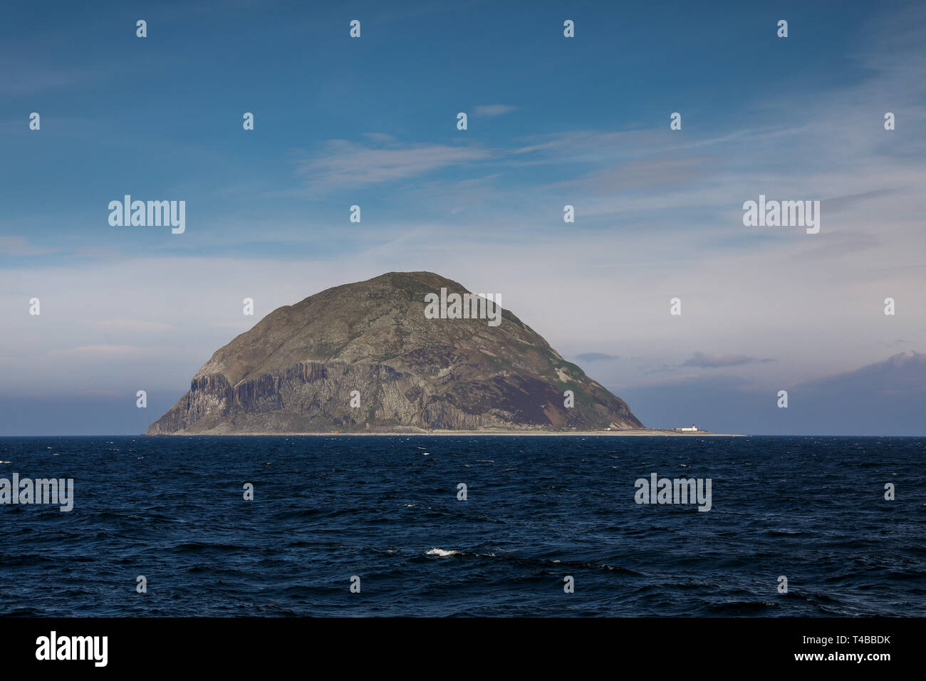 The island of Ailsa Craig off the west coast of Scotland Stock Photo