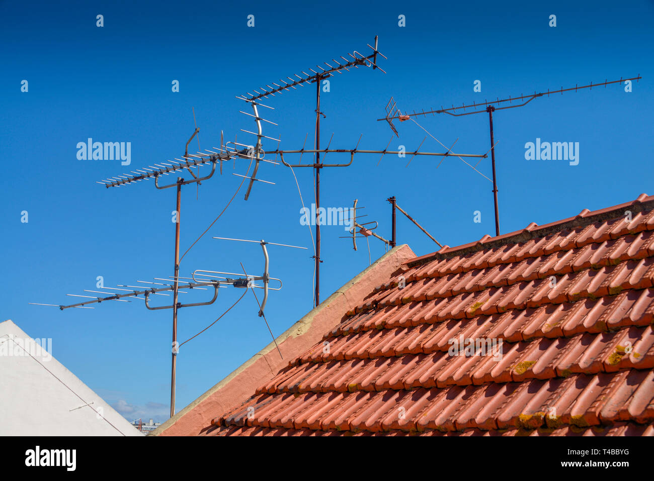 Antennen, Lissabon, Portugal Stock Photo
