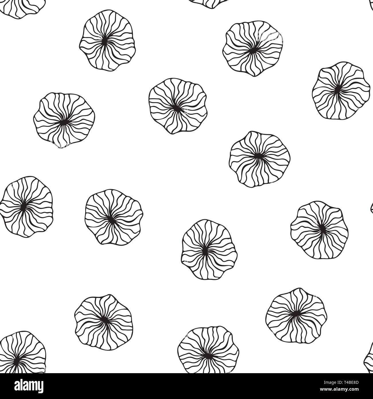Seamless pattern with leaves. Vector floral background Stock Vector ...