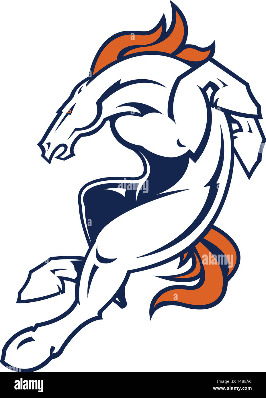 denver broncos nfl american football mascot horse Stock Photo