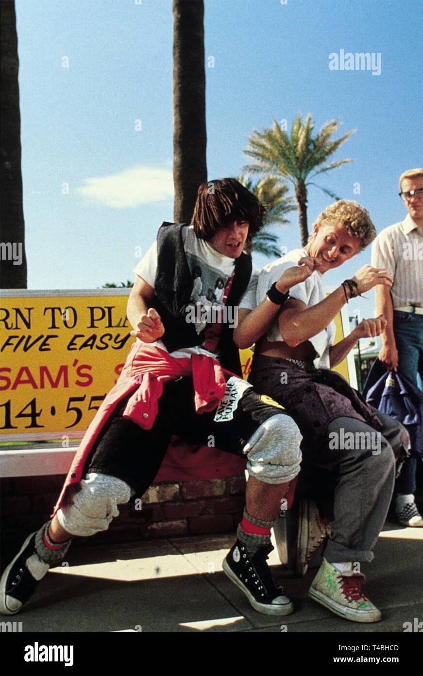 BILL AND TED'S EXCELLENT ADVENTURE (1989) KEANU REEVES ALEX WINTER STEPHEN  HEREK (DIR) ORION/MOVIESTORE COLLECTION LTD Stock Photo - Alamy