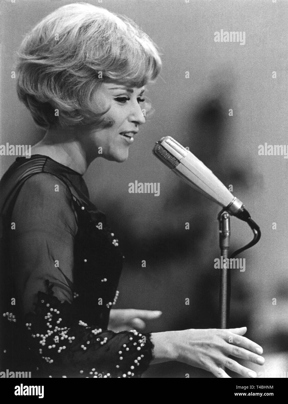 Swedish Singer Bibi Johns Performs In East Berlin, Gdr, 08 October 1966 