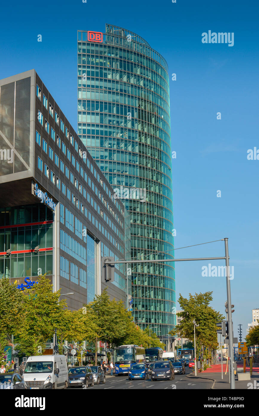 Bahntower, Potsdamer Platz, Tiergarten, Mitte, Berlin, Deutschland ...