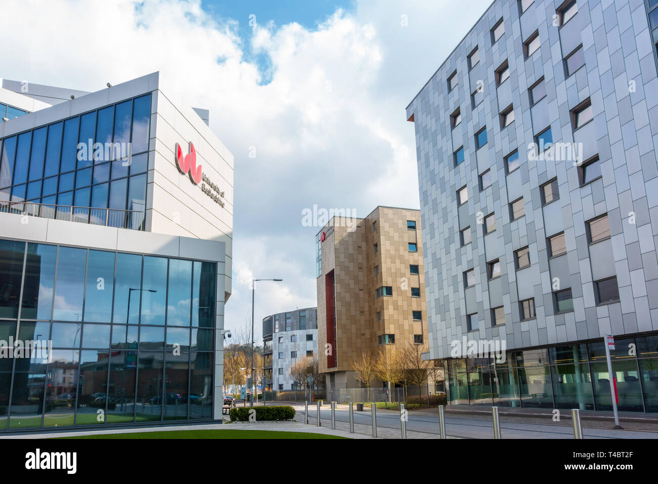 VIews of the campus at The University of Bedfordshire in Luton, UK Stock Photo