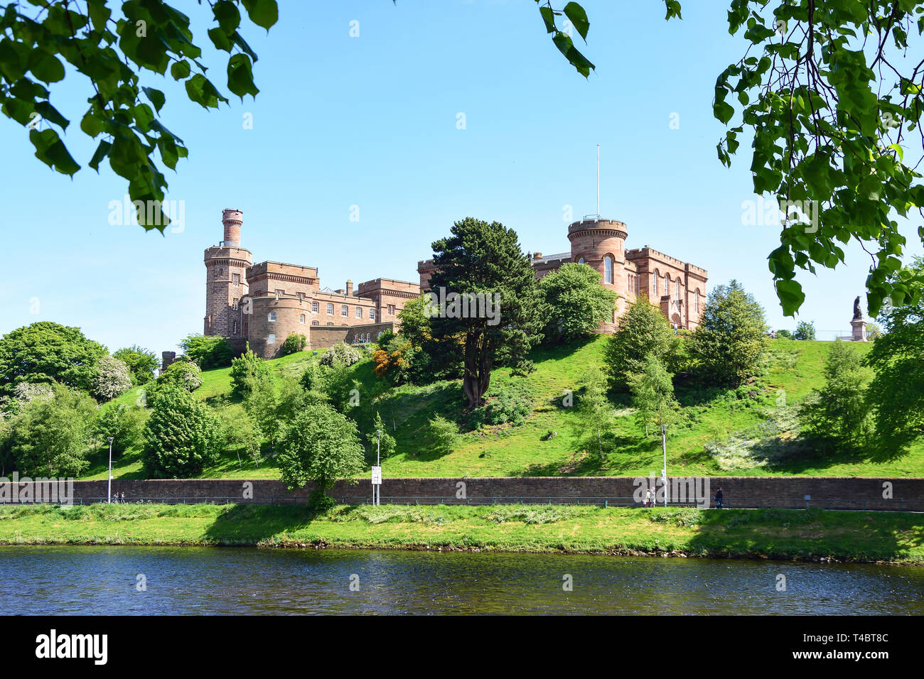 Inverness Castle across River Ness ,Inverness, Highland, Scotland, United Kingdom Stock Photo