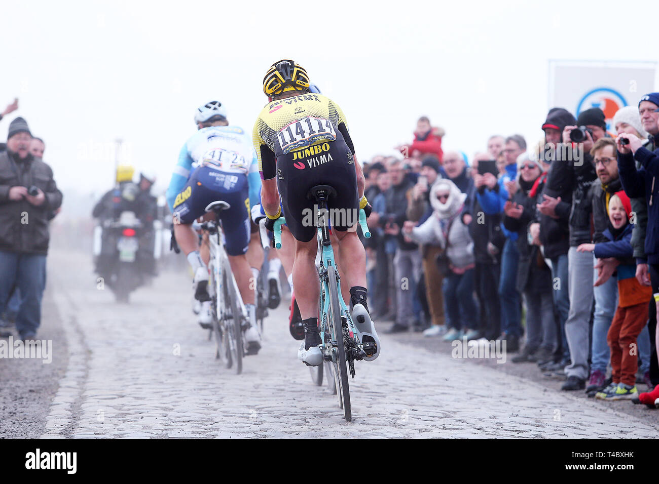Parijs, 14-04-2019, cycling, Parijs - Roubaix, Mike Teunissen in the pursuit Stock Photo