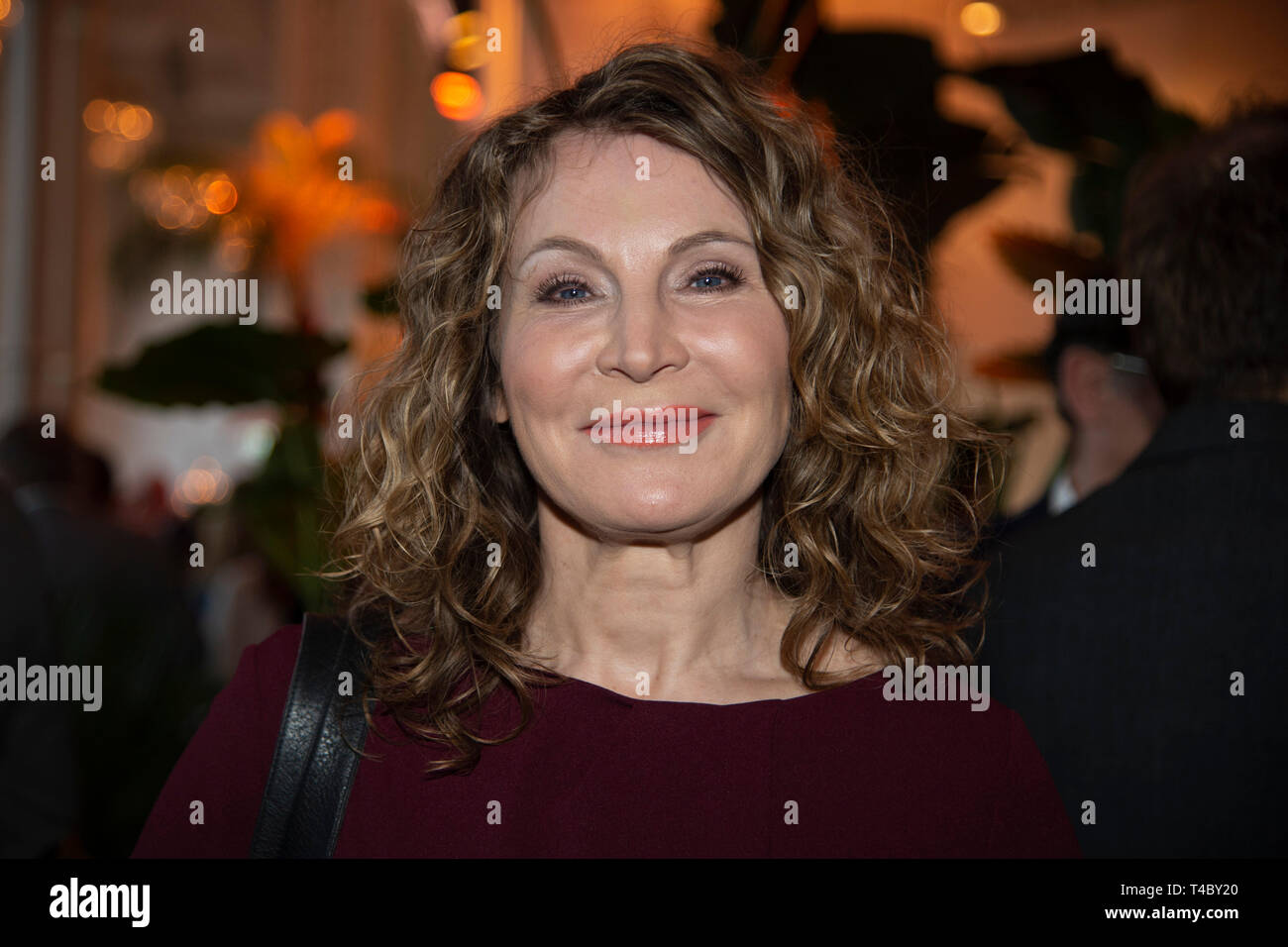 Cologne, Deutschland. 11th Apr, 2019. Susanne WIESELER, moderator,  portrait, portrait, portrait, single picture, single motif, WDR Treff in  Koeln on 11.04.2019, | usage worldwide Credit: dpa/Alamy Live News Stock  Photo - Alamy