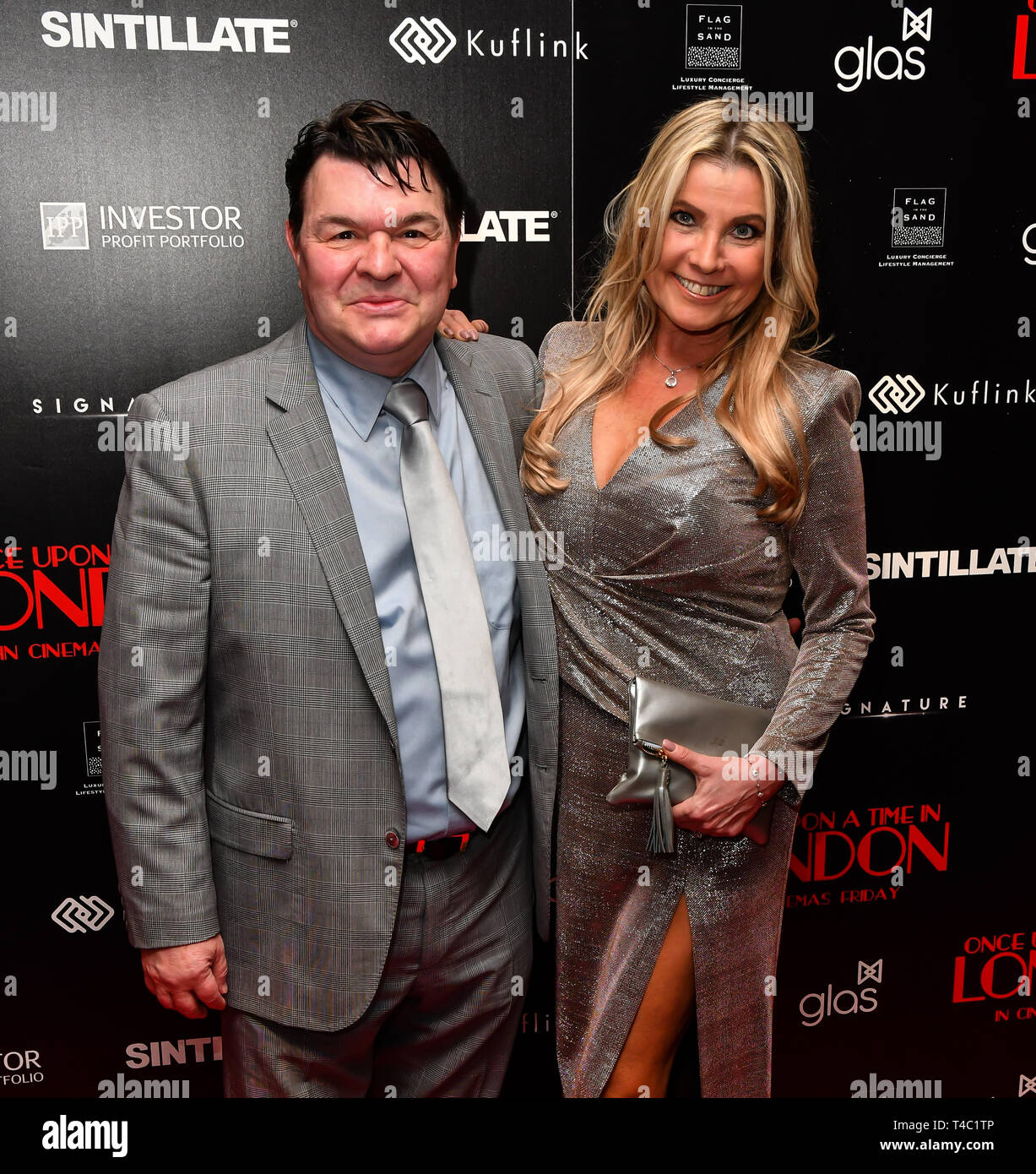 London, UK. 15th Apr, 2019. Jamie Foreman arrives at Once Upon a Time in London - London premiere of the rise and fall of a nationwide criminal empire that paved the way for notorious London gangsters the Kray Twins and the Richardsons at The Troxy 490 Commercial Road, on 15 April 2019, London, UK. Credit: Picture Capital/Alamy Live News Stock Photo