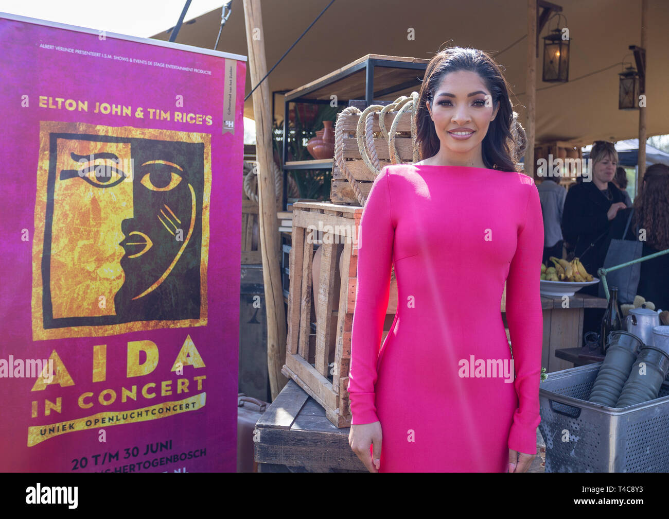 ROSMALEN, 16-04-2019, Autotron, entertainment, Casting Aida in Concert, April Darby(plays Aida) during the cast-presentation of Aida in Concert Stock Photo