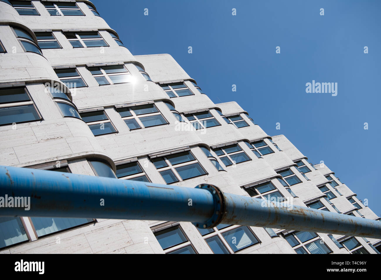 16 April 2019 Berlin In One Of The Windows Of The Shell Haus