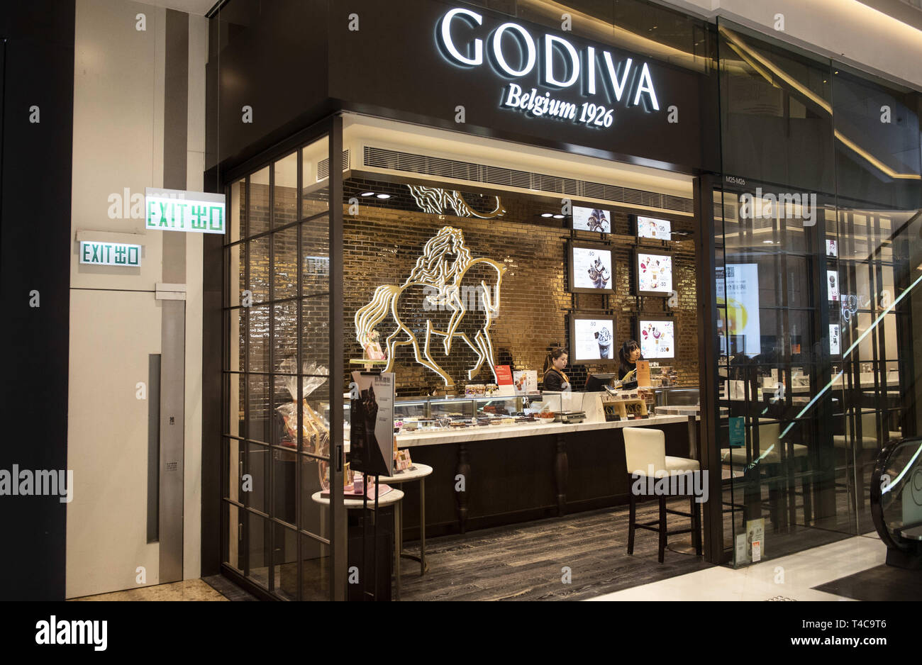 Hong Kong. 8th Apr, 2019. Belgian multinational chocolate manufacturer and brand chain store is
